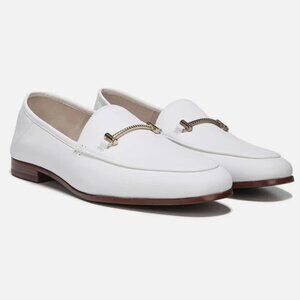 SAM EDELMAN Lior Genuine Leather Cushioned Loafers - Color White - Size 11.5